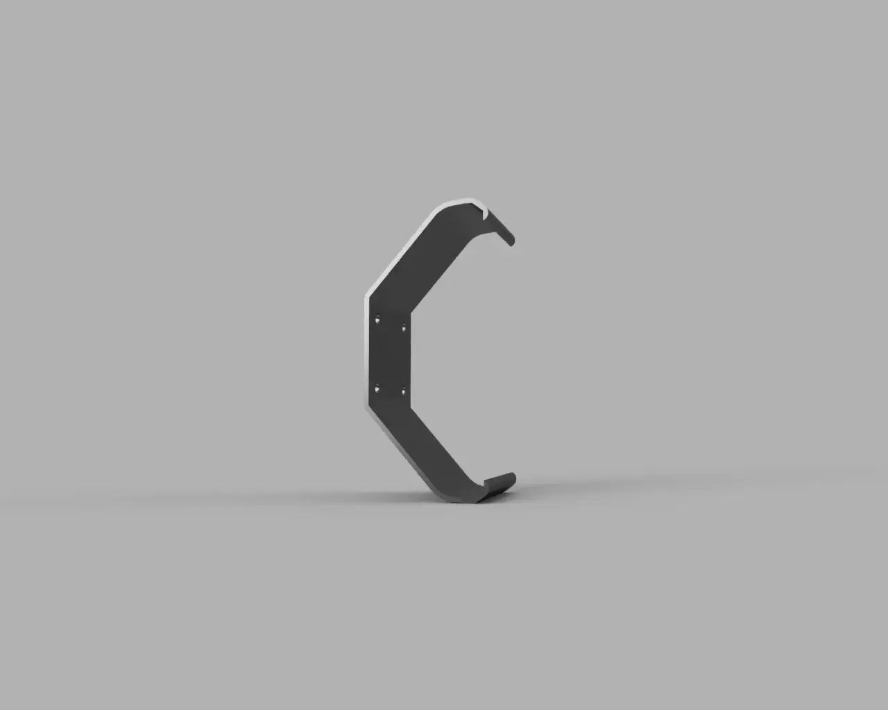 Garmin Catalyst Tethered Secure Mount Clip / Nav Bracket side view showing durable frame for secure device mounting.