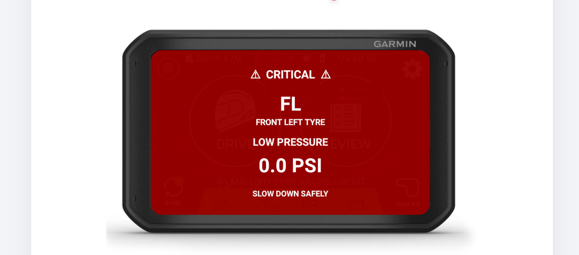 Garmin Catalyst V1 TPMS Addon